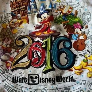 Walt Disney World 2016 limited edition embroidered string backpack. Official Disney Parks Pin Trading Bag | Mercari main image 4